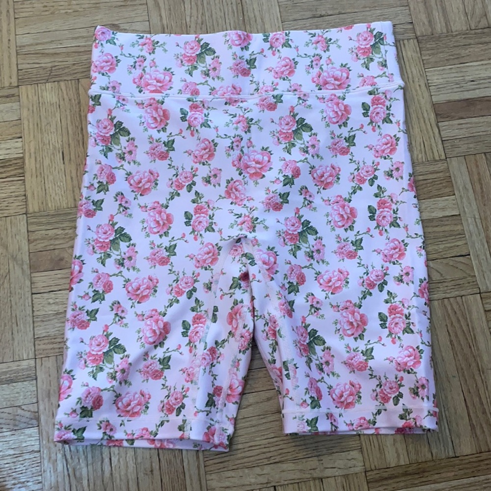 LoveShackFancy x Bandier 9inch biker shorts